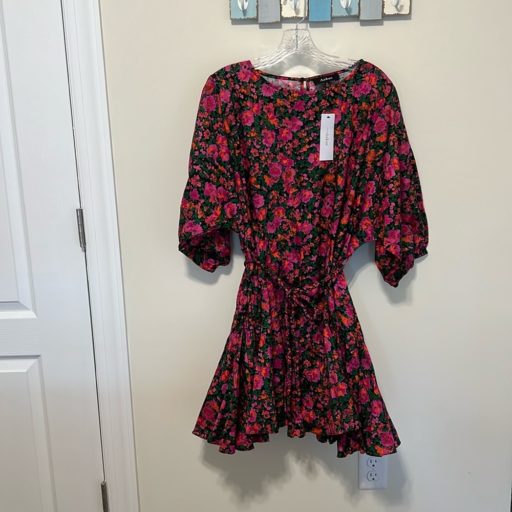 Aakaa Women’s It Just Blooms Mini Dress - Size L / Brand NWT / 100% Cotton